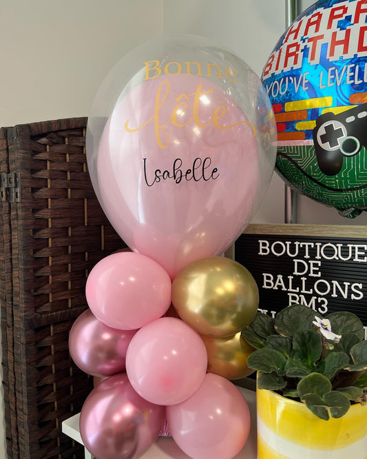 Balloon table centrepiece
