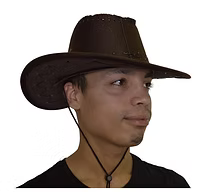 CHAPEAU DE COWBOY EN DAIM