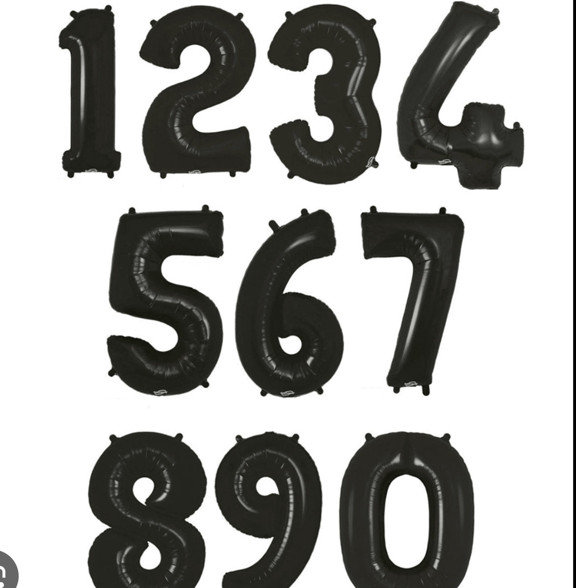 Foil Birthday Balloon Numbers