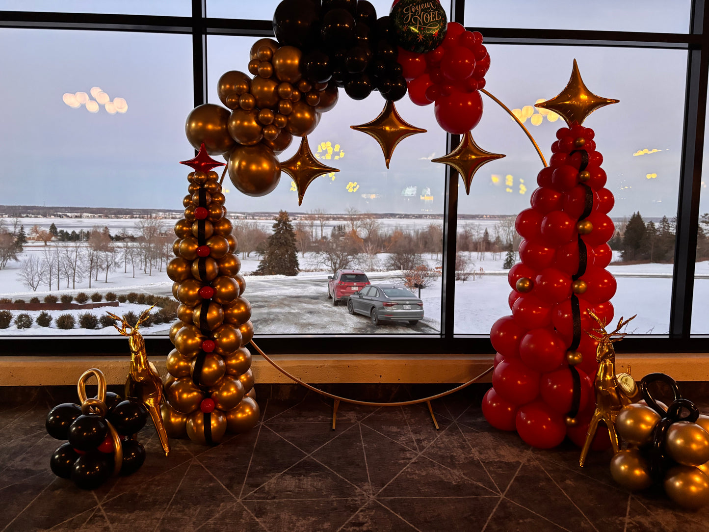 Elegant balloon Ring display