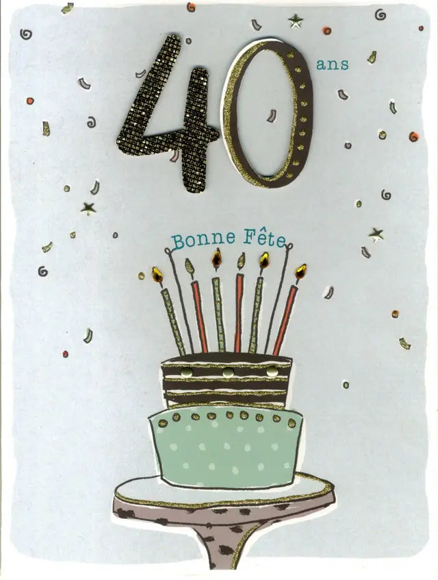 40 ans Bonne fête - Cake