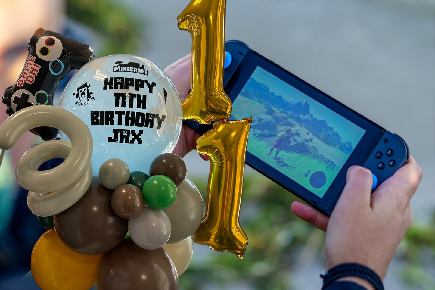 Centre de table à bulles personnalisé