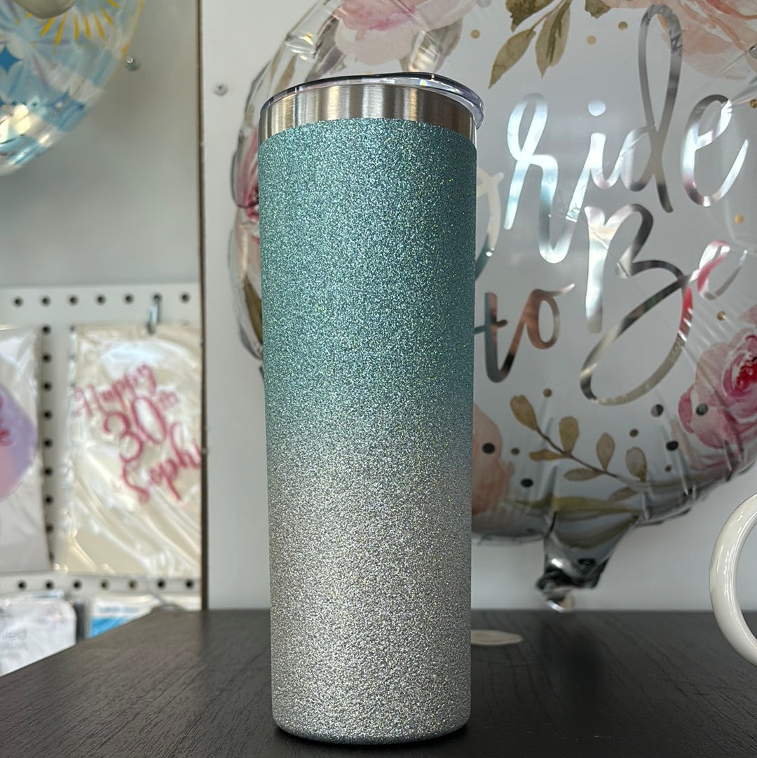 Bouteille d'eau en acier inoxydable Glitter Ombré