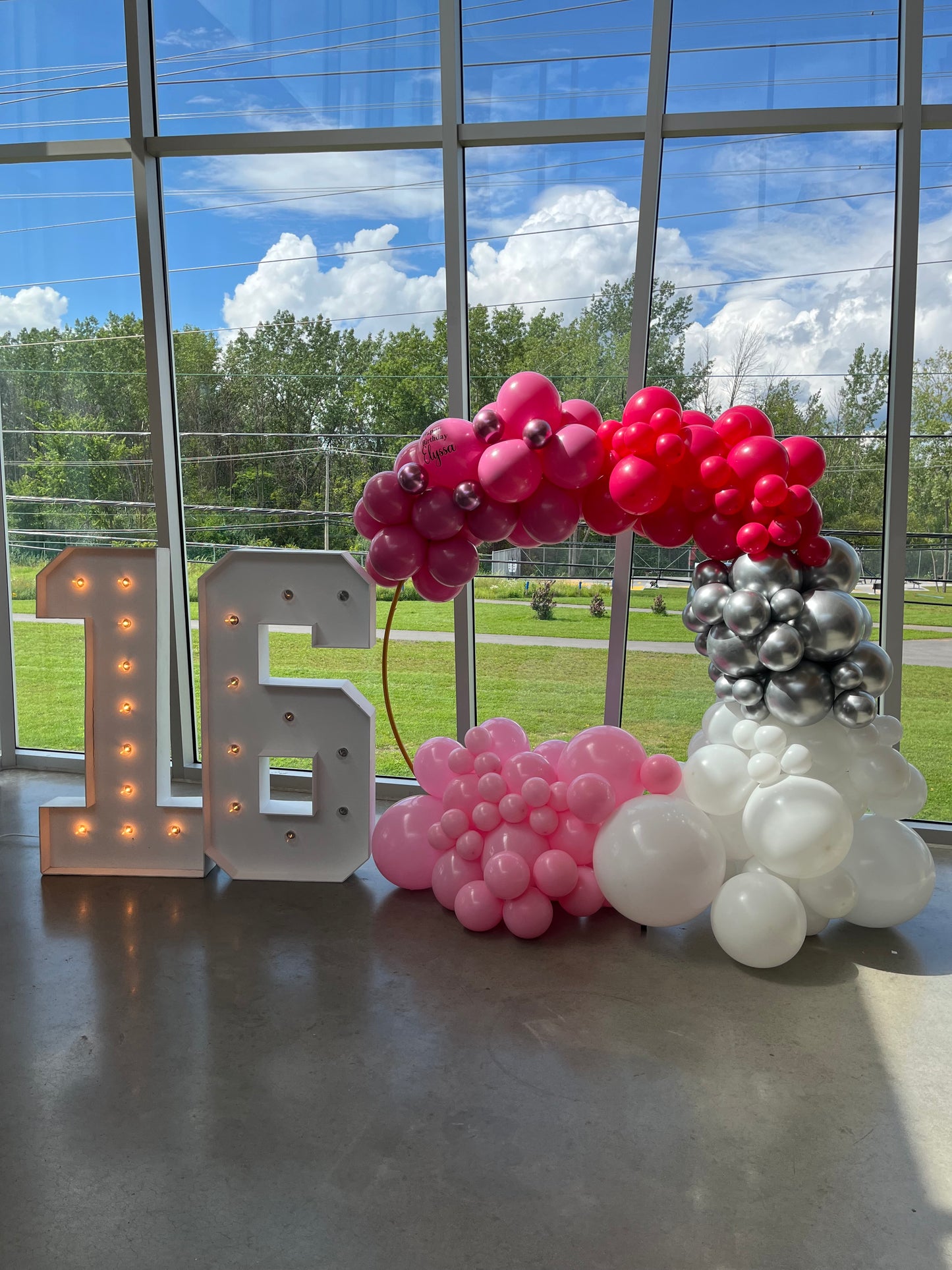 Elegant balloon Ring display