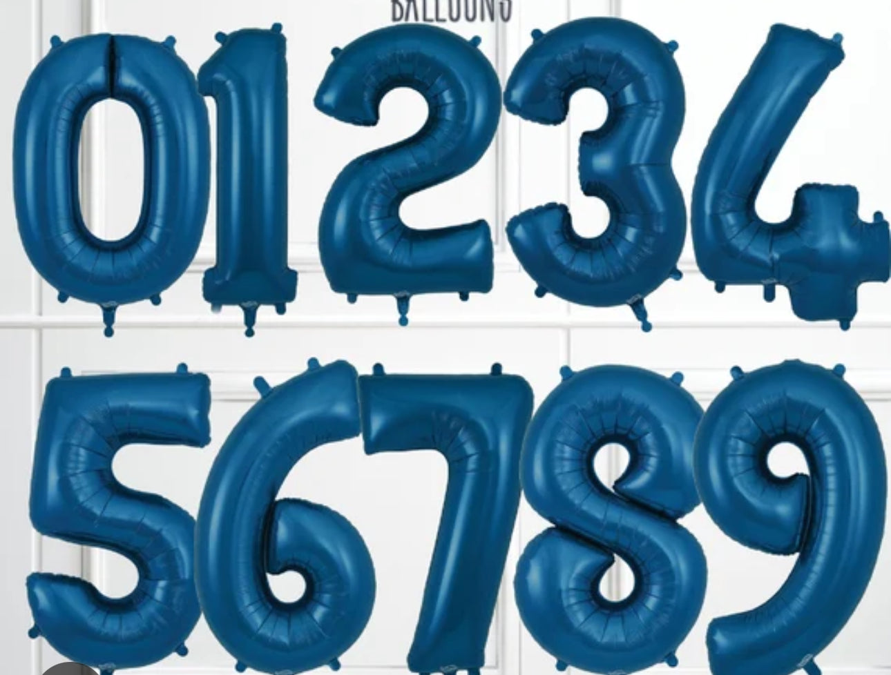 Foil Birthday Balloon Numbers