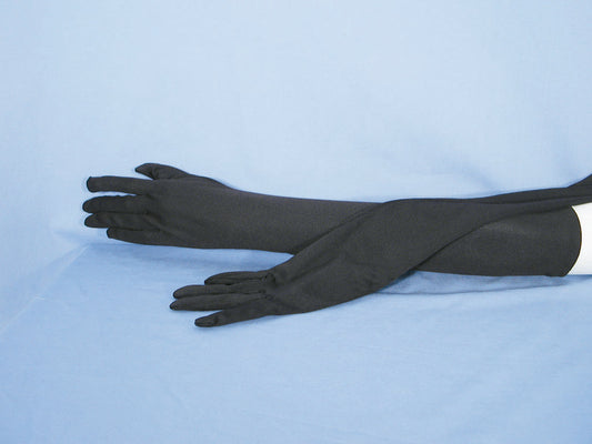 21" Long black Gloves