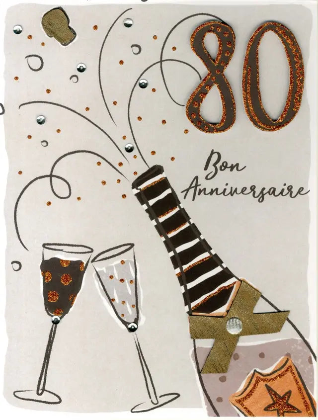 80 Bon anniversaire - Champagne