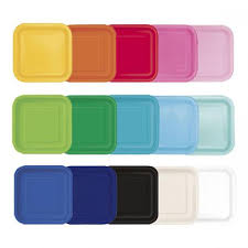 Solid Square Dinner Plates