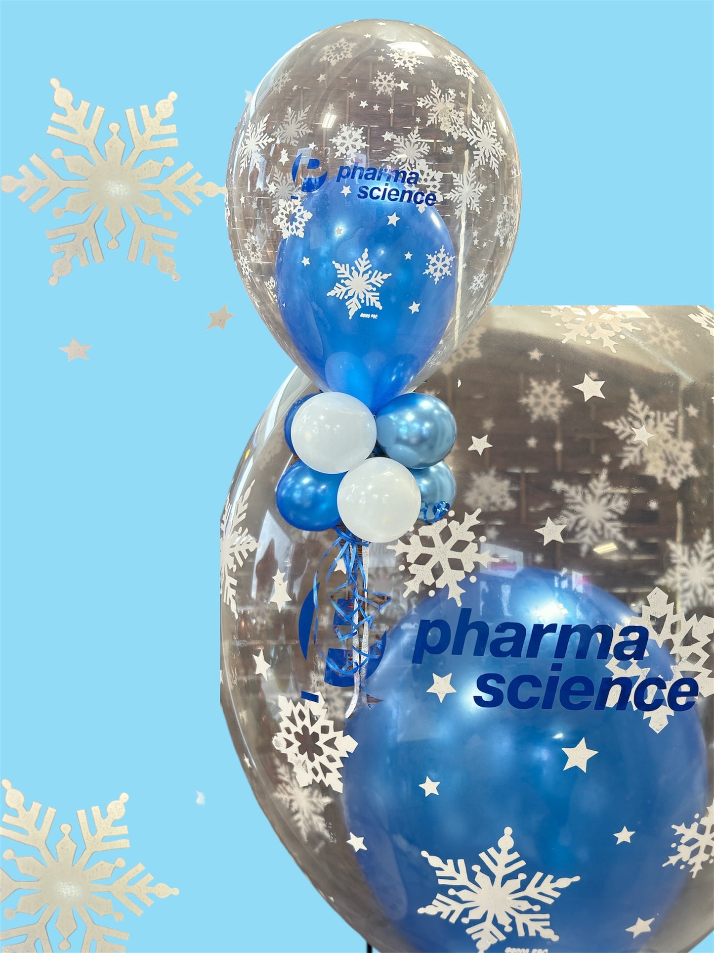 Transparent Holiday Balloon Bouquet