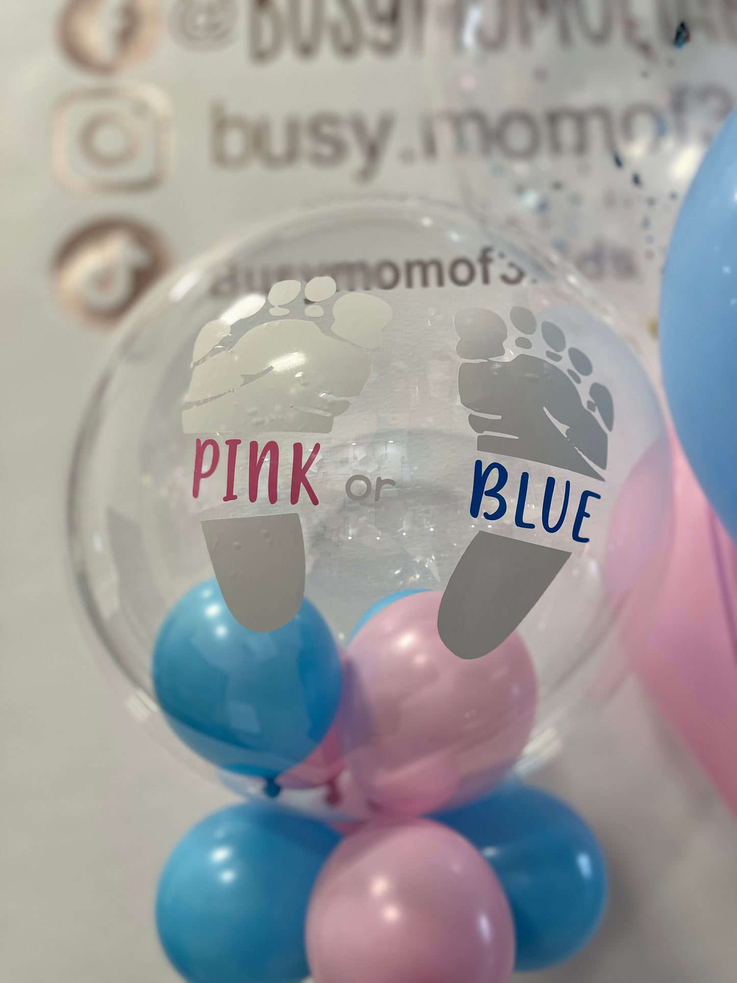 Baby Shower Bubble Balloon Display