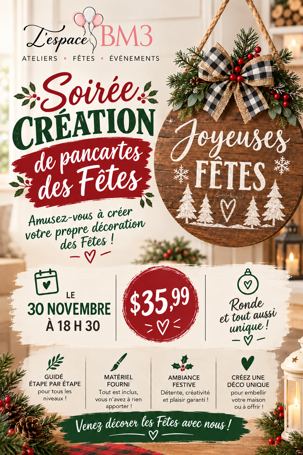 Événement Bricolage de Pancartes Festives