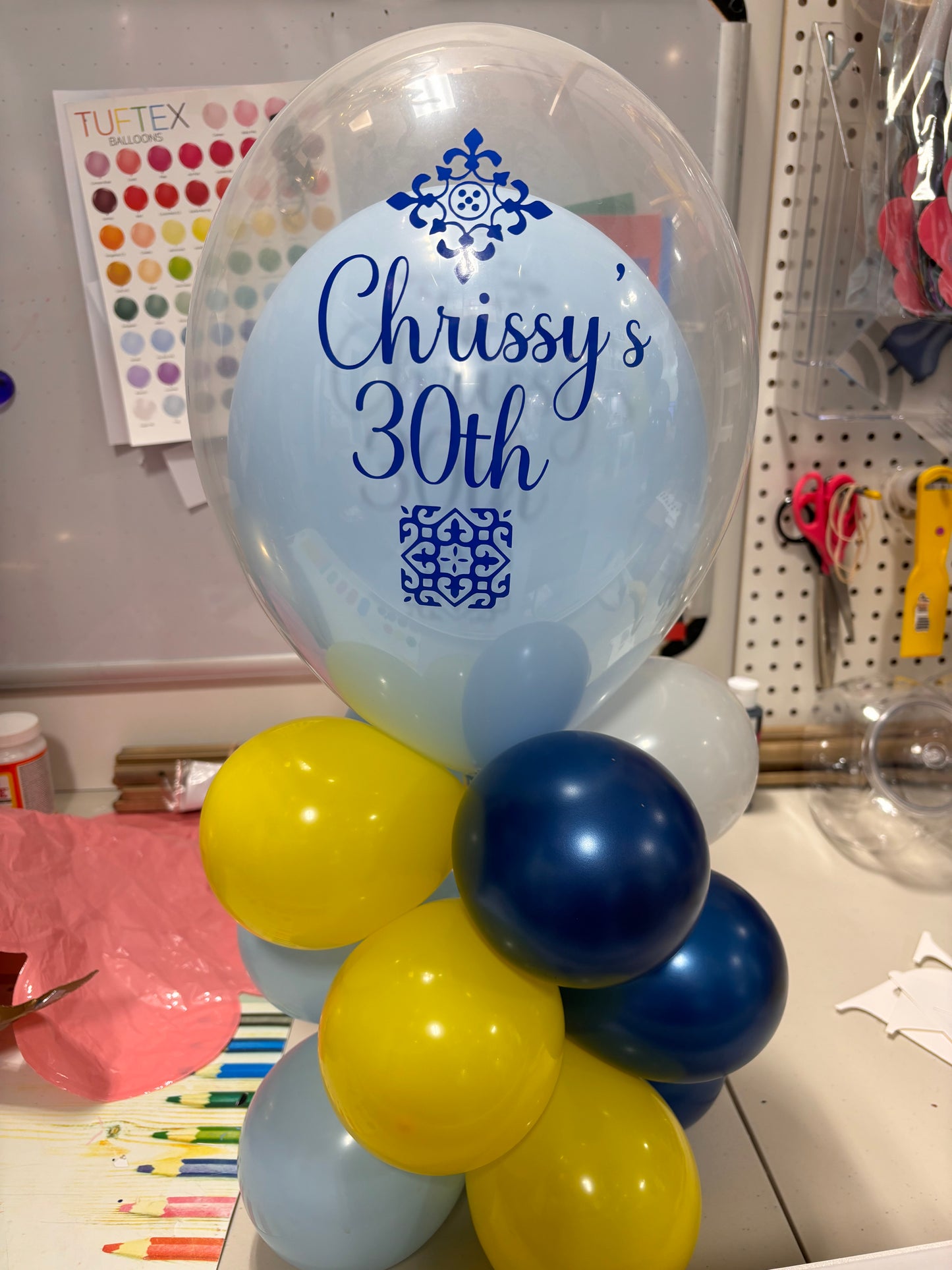 Birthday Balloon Table Centerpiece