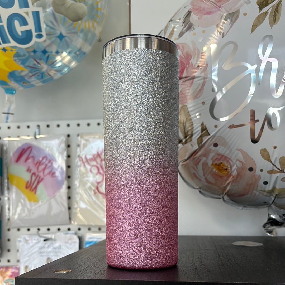 Bouteille d'eau en acier inoxydable Glitter Ombré