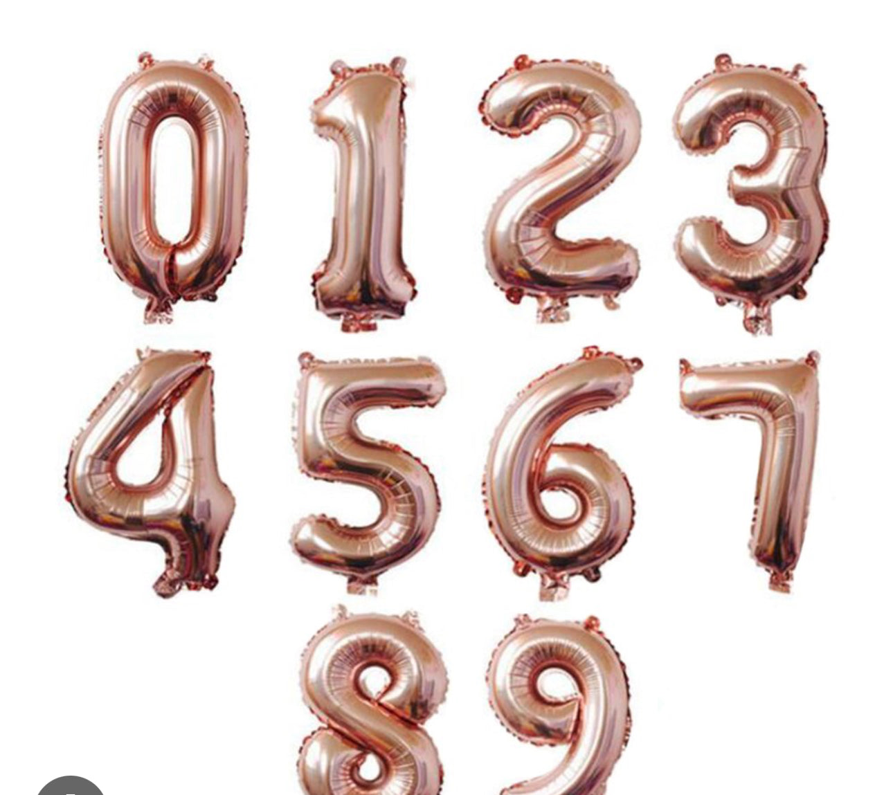 Foil Birthday Balloon Numbers