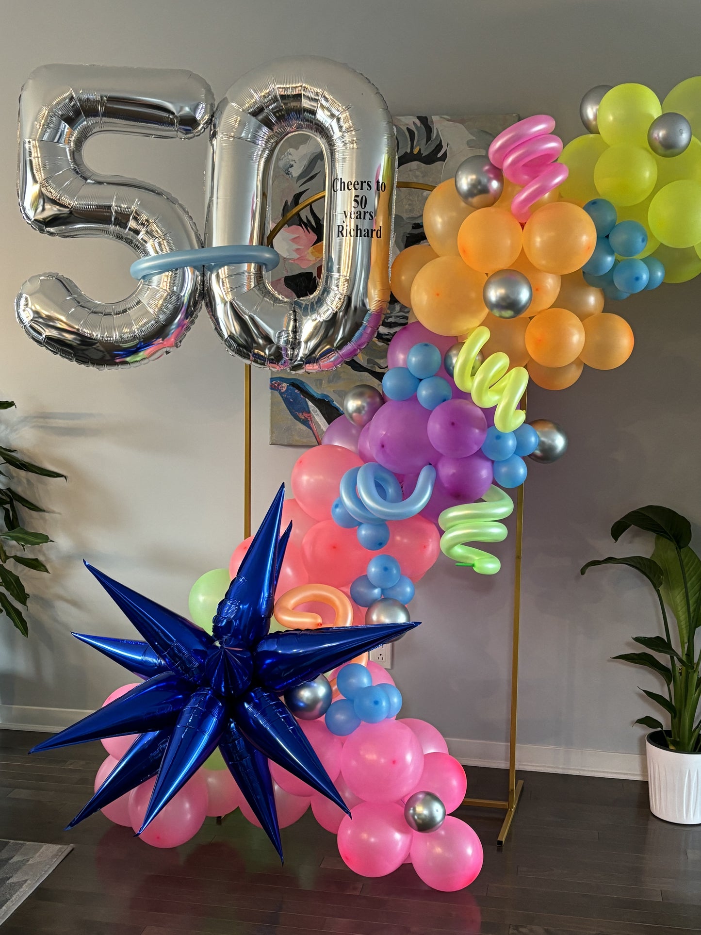 Balloon Garland and Backdrop