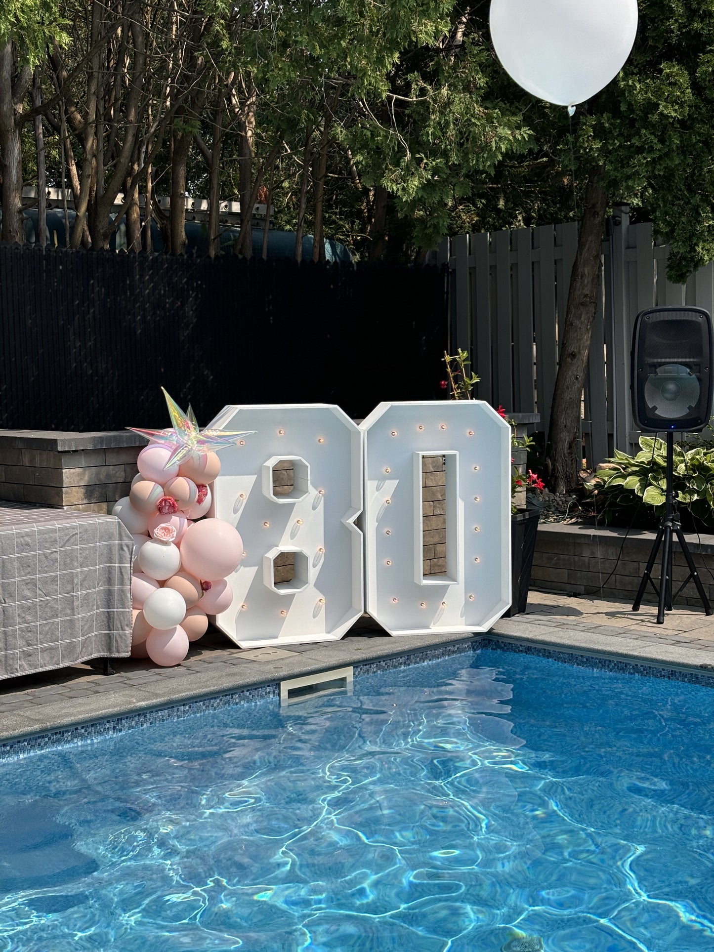 Light Up Numbers - Free Standing