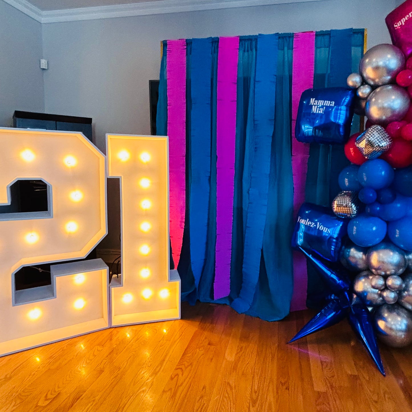 Light Up Numbers - Free Standing