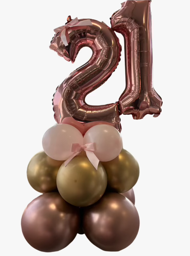 Number Balloon Table Centerpiece