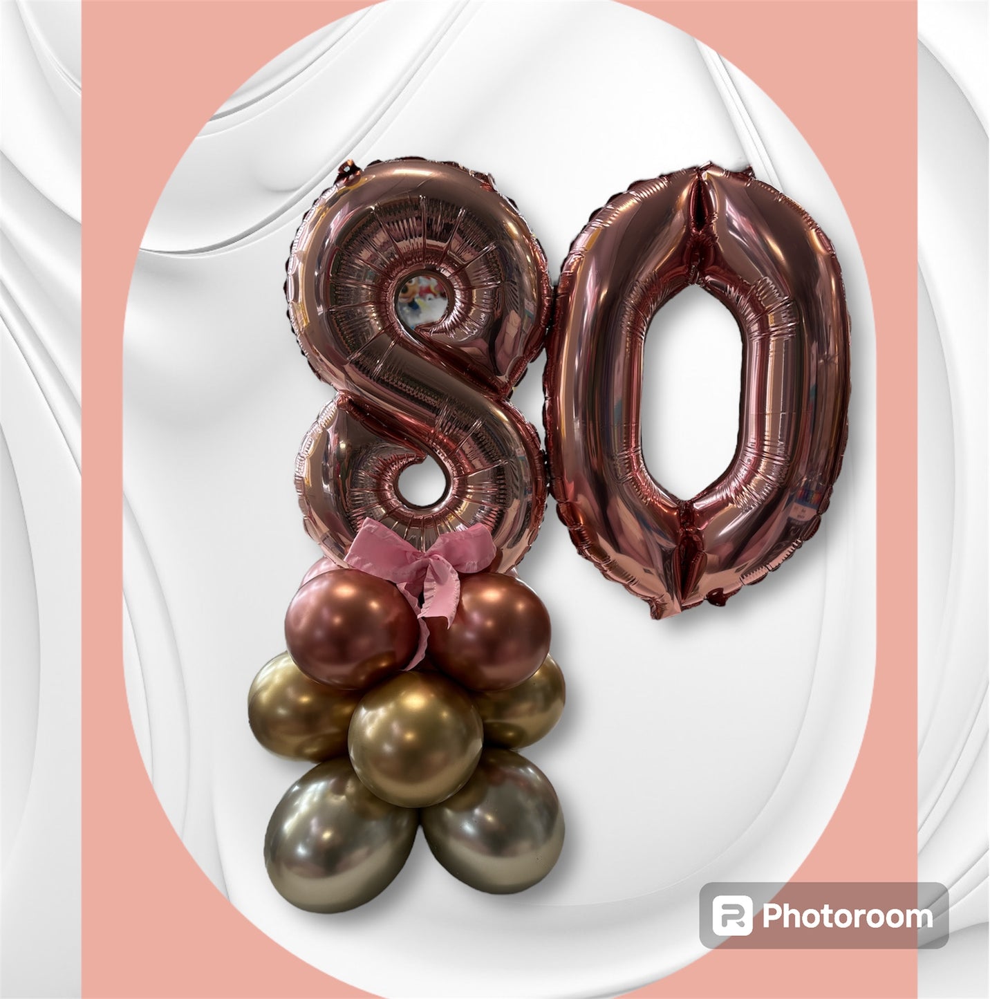 Number Balloon Table Centerpiece