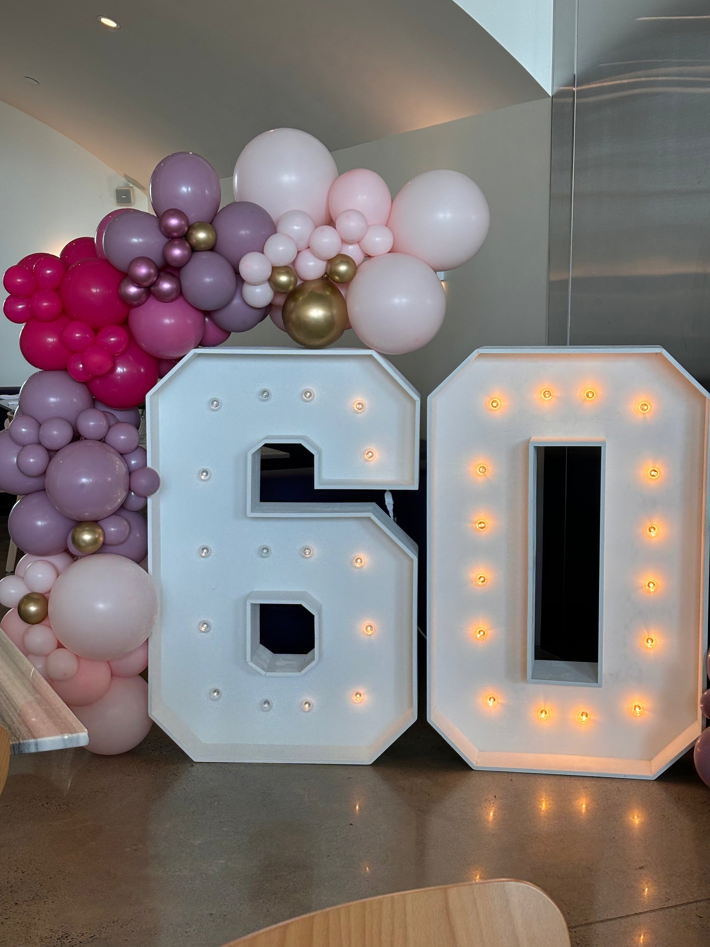 Light Up Numbers - Free Standing