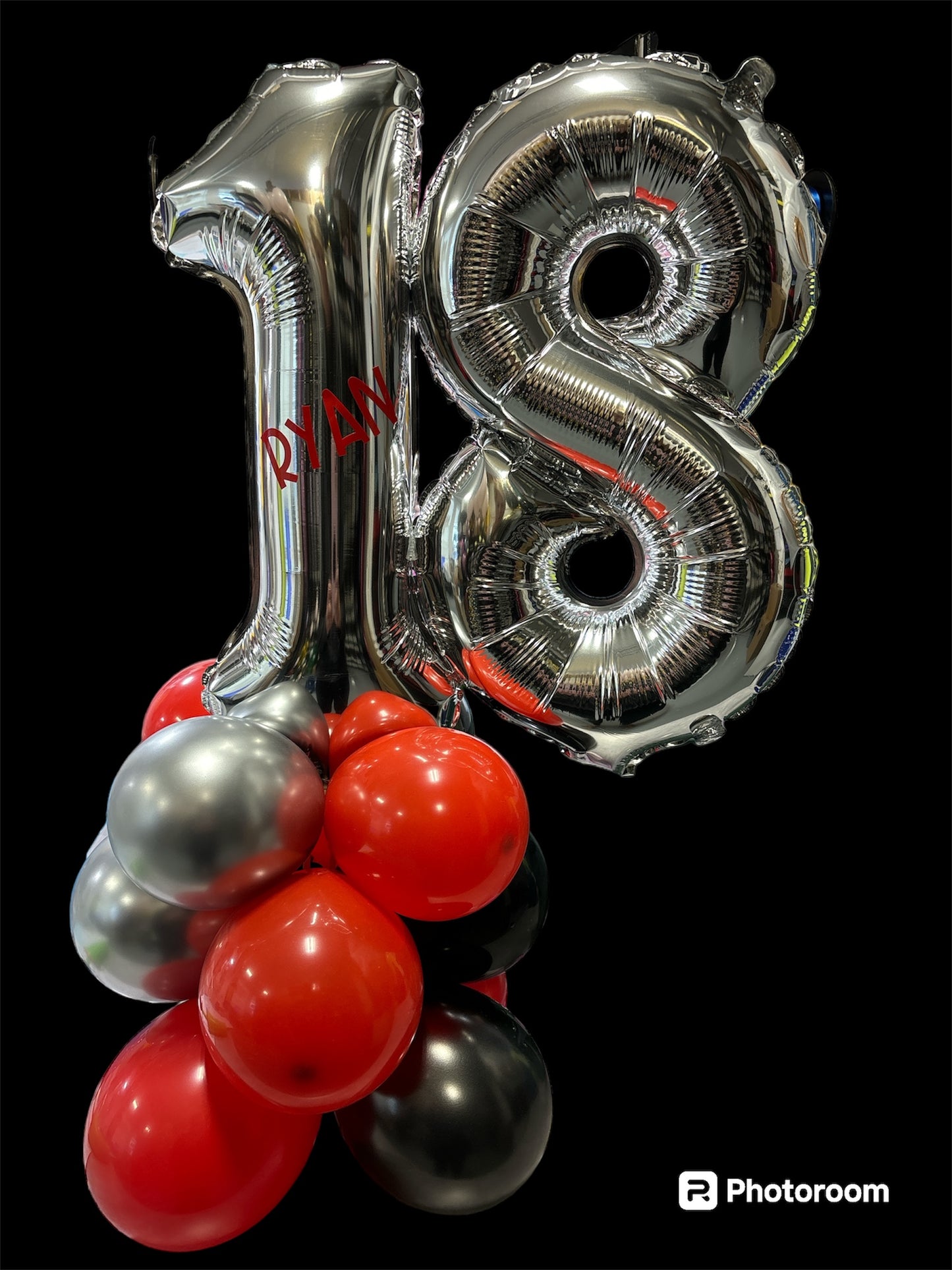 Number Balloon Table Centerpiece