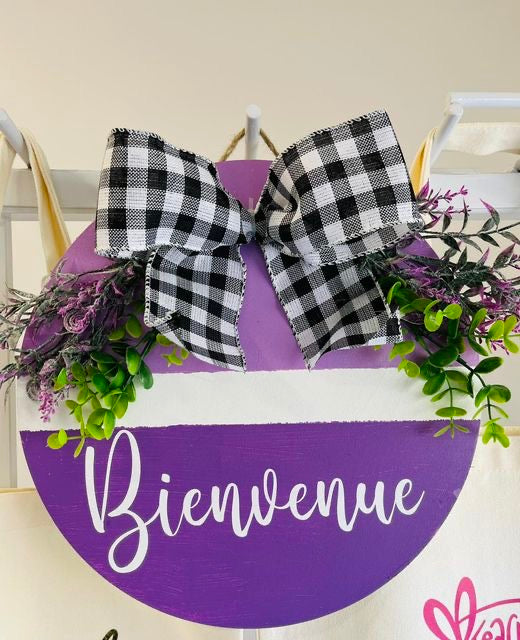 Panneau de bienvenue d'automne
