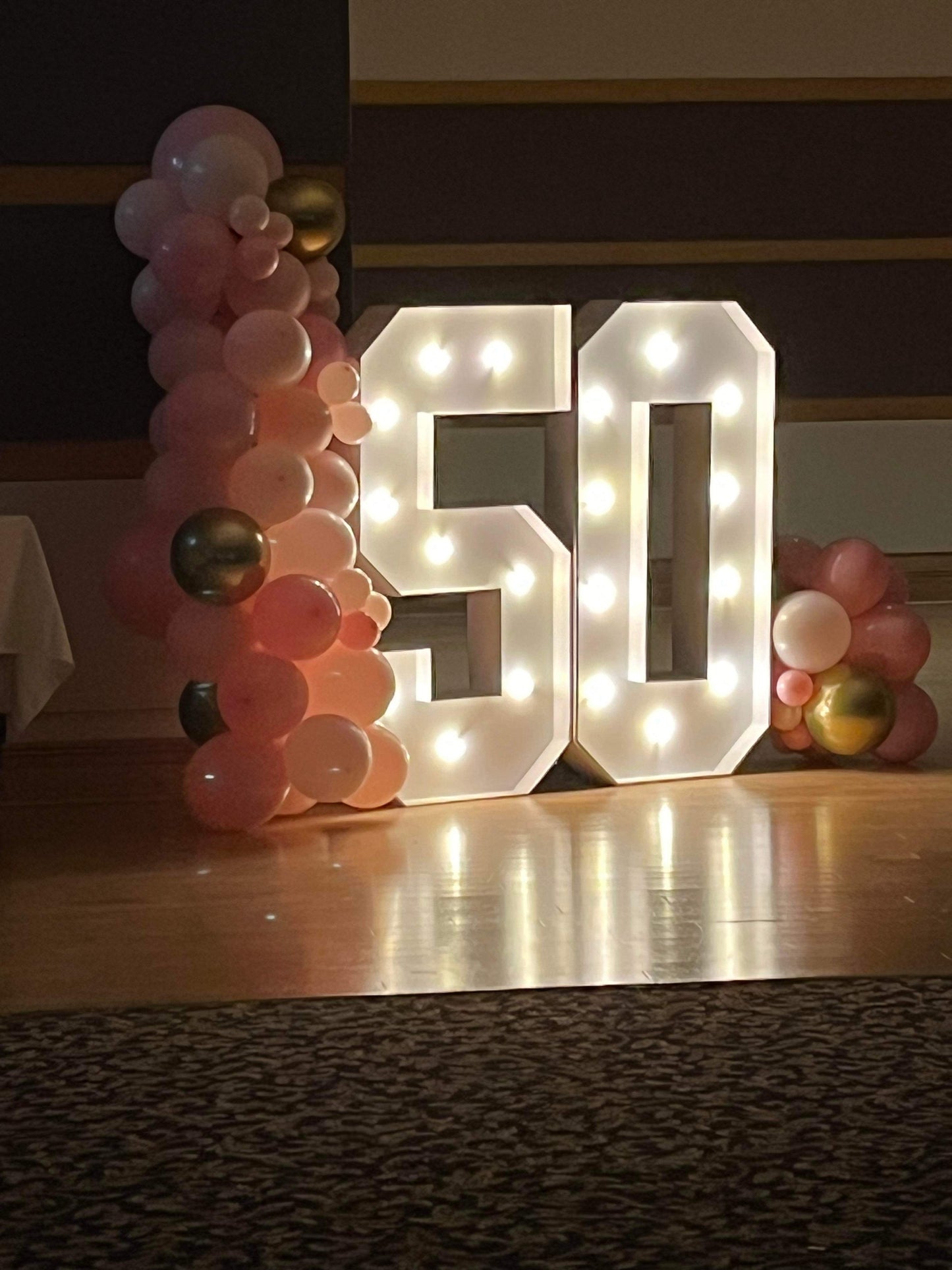 Light Up Numbers - Free Standing