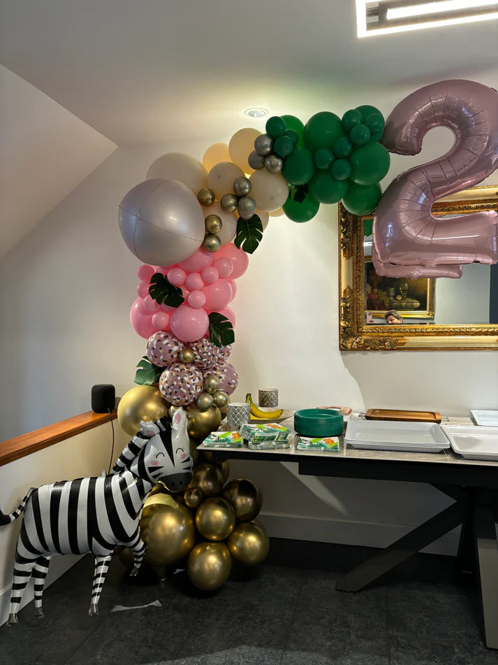 Personalized Organic Balloon Demi Arch