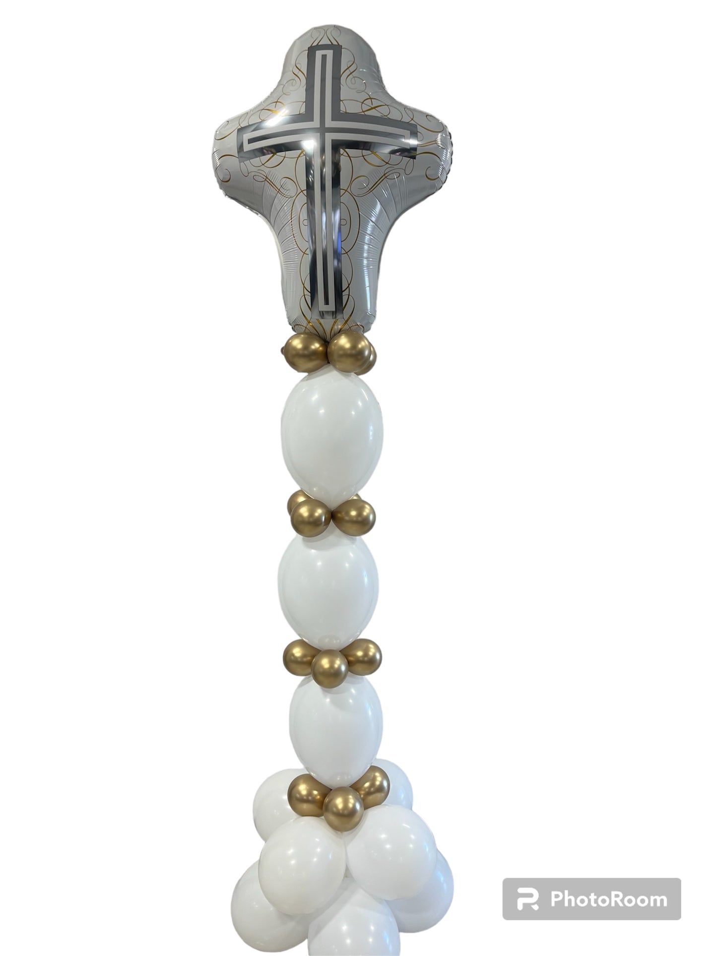 Religious Cross Balloon Display