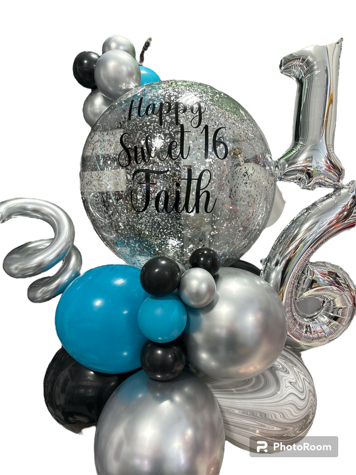 Centre de table à bulles personnalisé