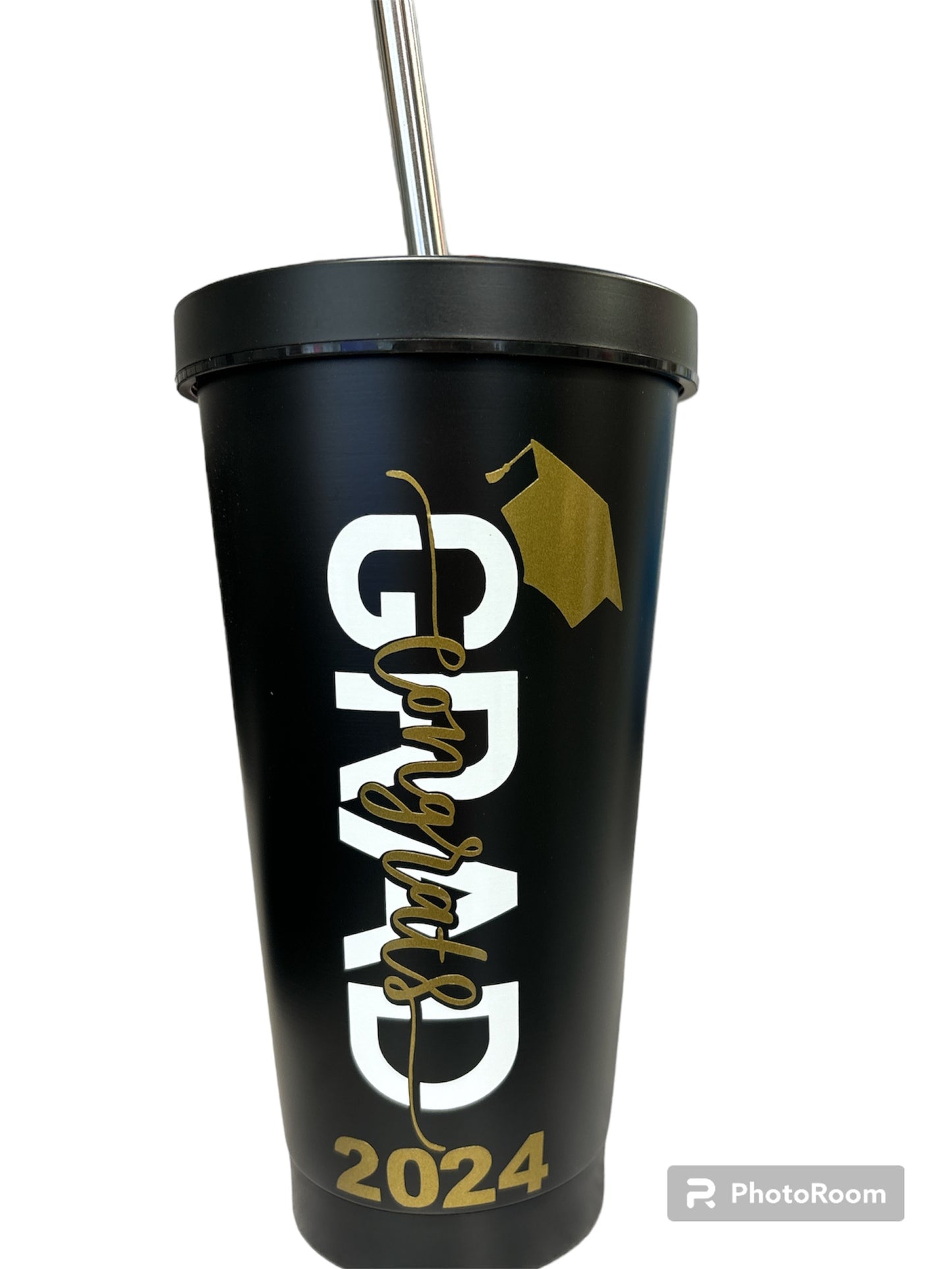 Grad Stainless Steel Tumbler With Straw