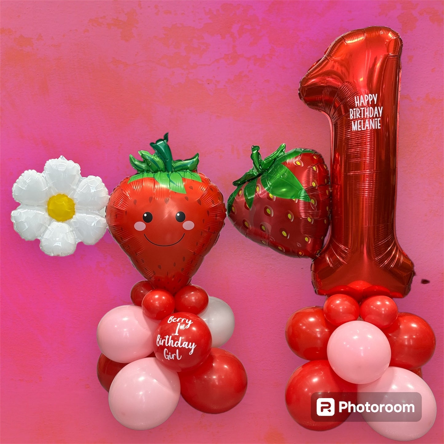 Number Birthday Balloon Stacks