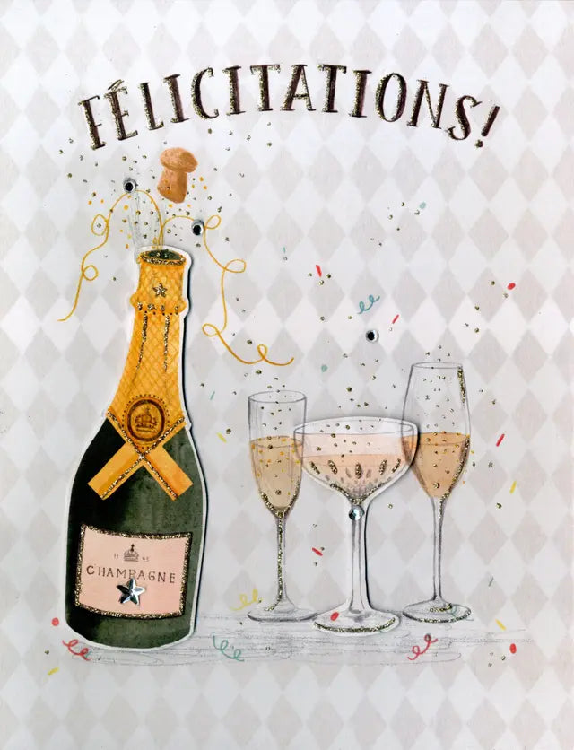 "FÉLICITATIONS" Jumbo Card