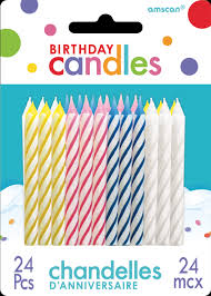 Bougies d'anniversaire en spirale
