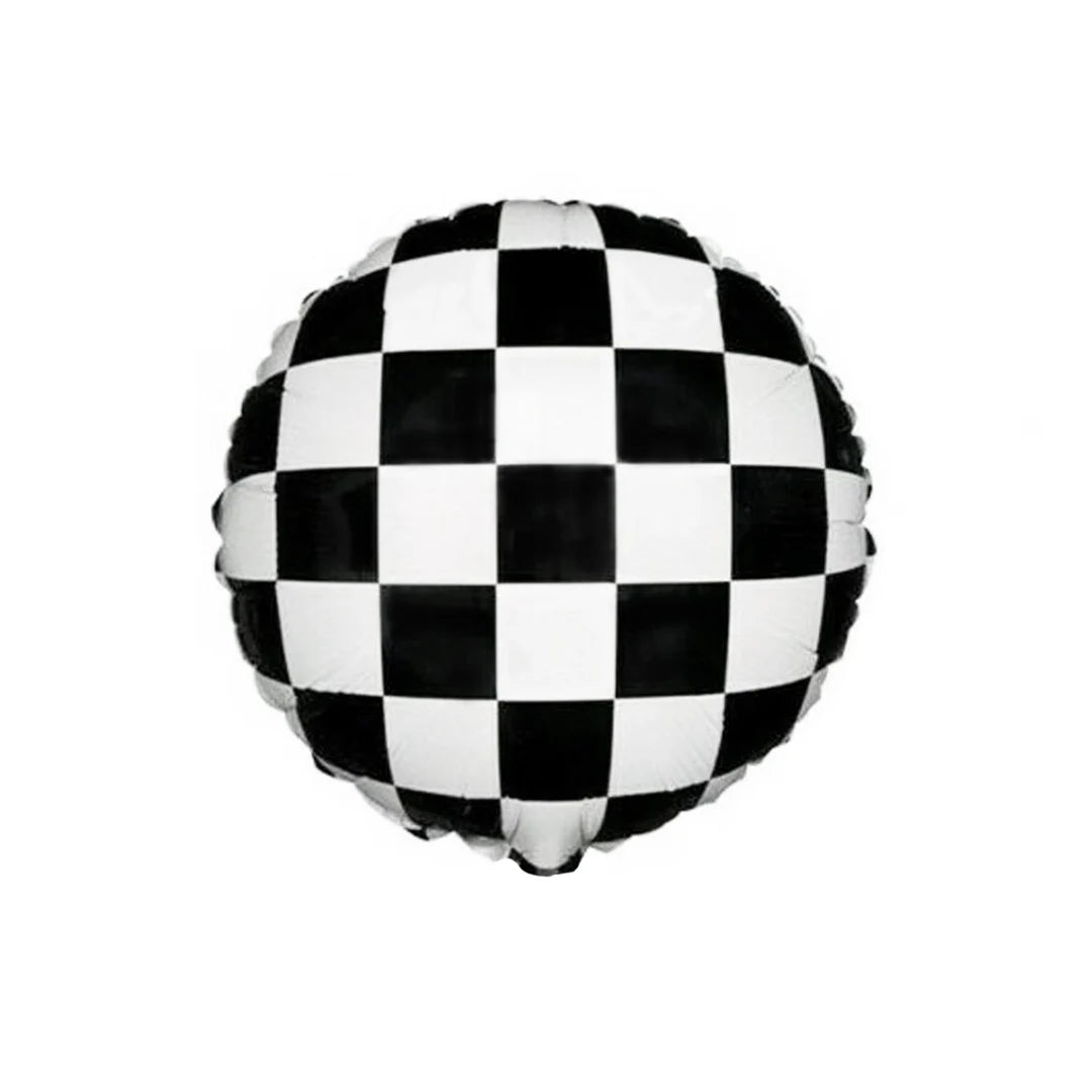 Checkered Foil Balloon