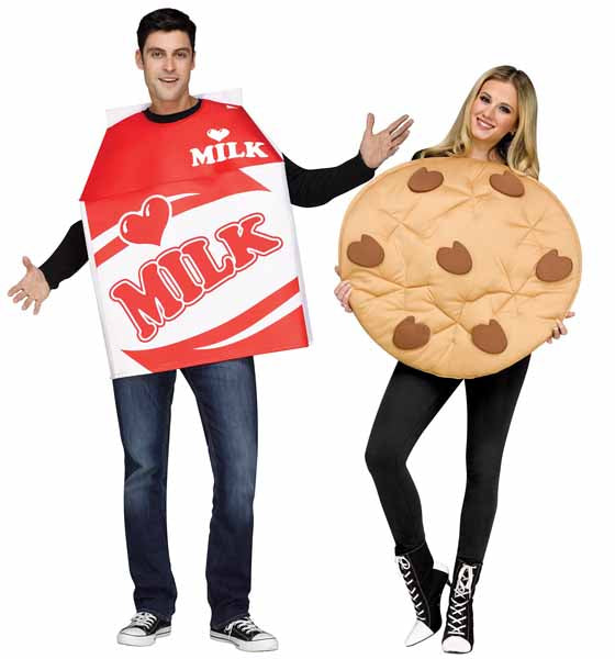 Photo Real Milk & Cookie Adult Couples Costume