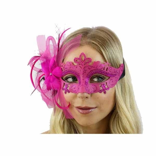 Flower Feathered Masks