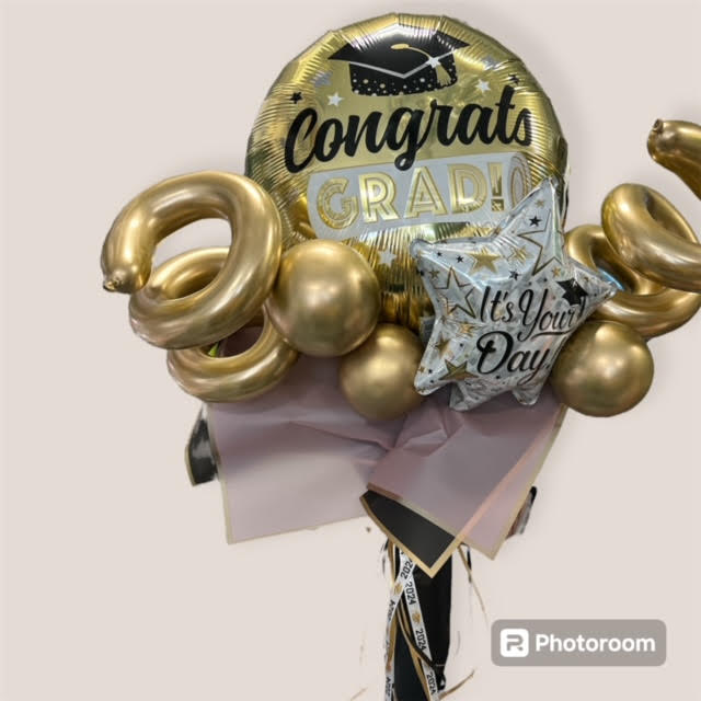 Bouquet de ballons d'anniversaire à main