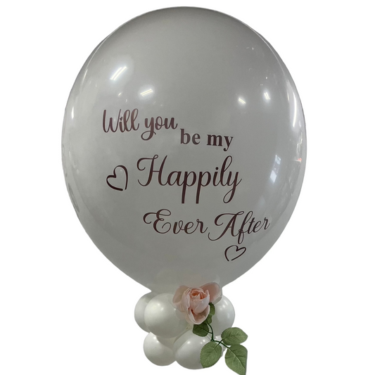 Bouquet de ballons de mariée surdimensionné