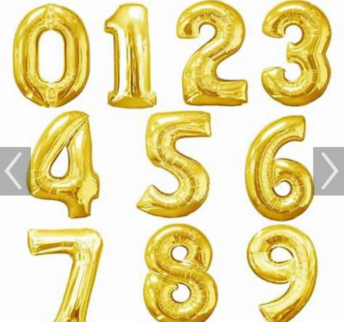 Ballons en aluminium remplis d'air