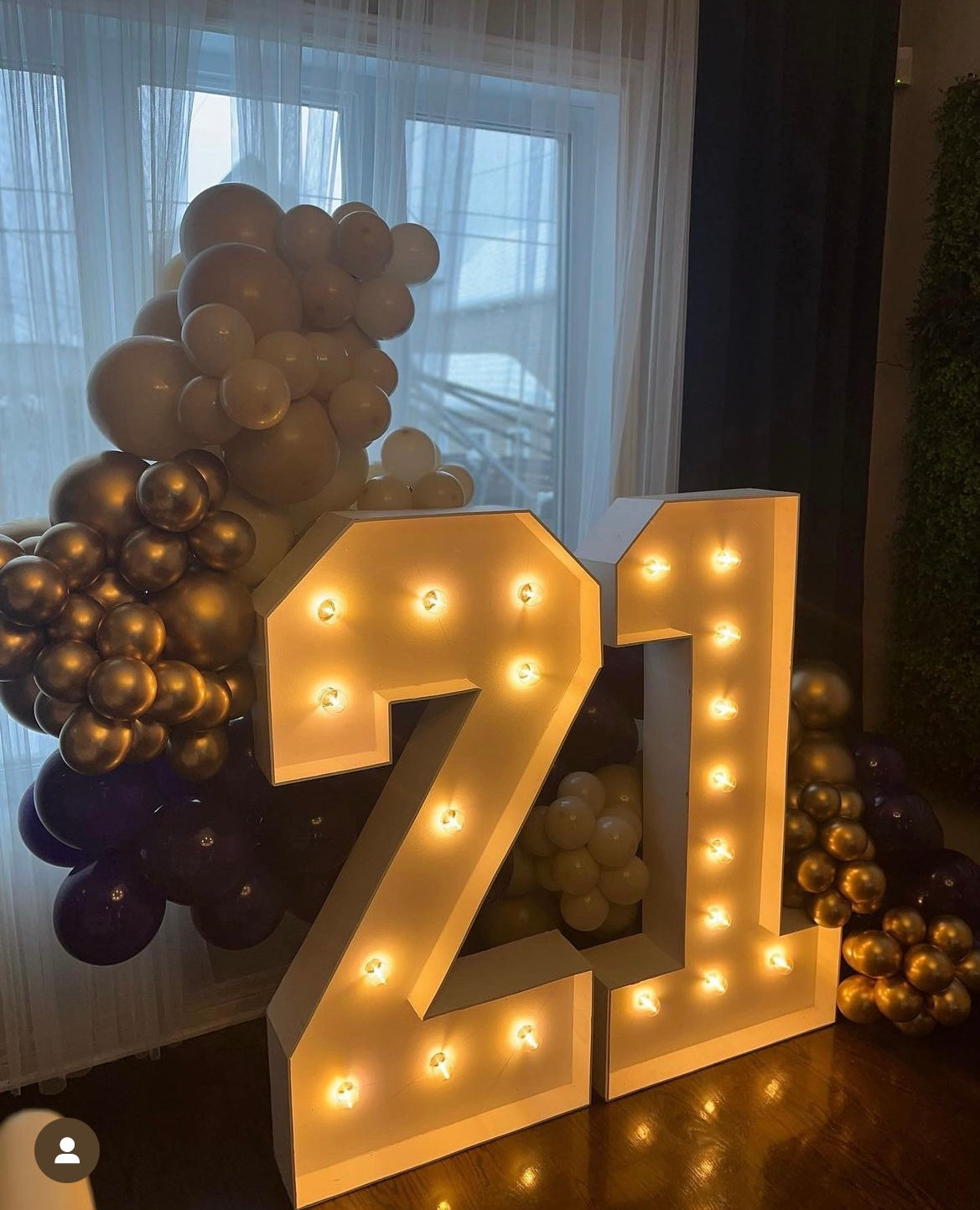 Light Up Numbers - Free Standing