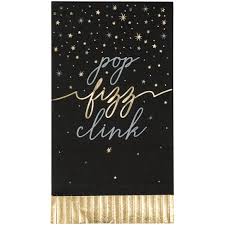 Gold Fringe NYE Napkins