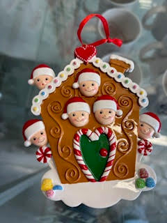 Holiday Ornament - Gingerbread Family