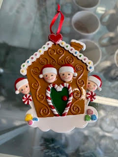 Holiday Ornament - Gingerbread Family