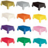 Nappe de table rectangulaire en plastique solide