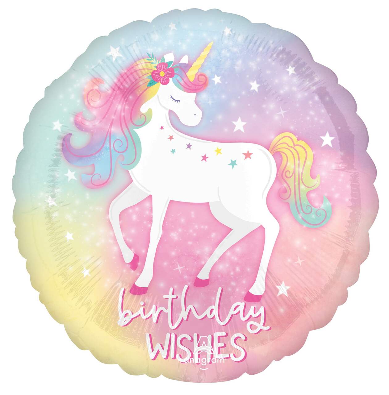 Enchanted Unicorn Birthday Foil Balloon