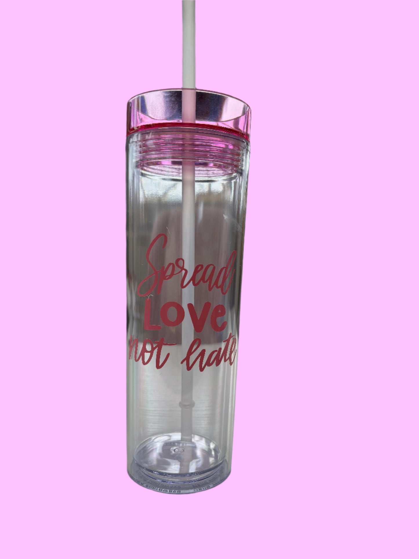 Clear Personalized water bottle