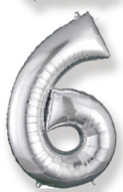 Foil Birthday Balloon Numbers