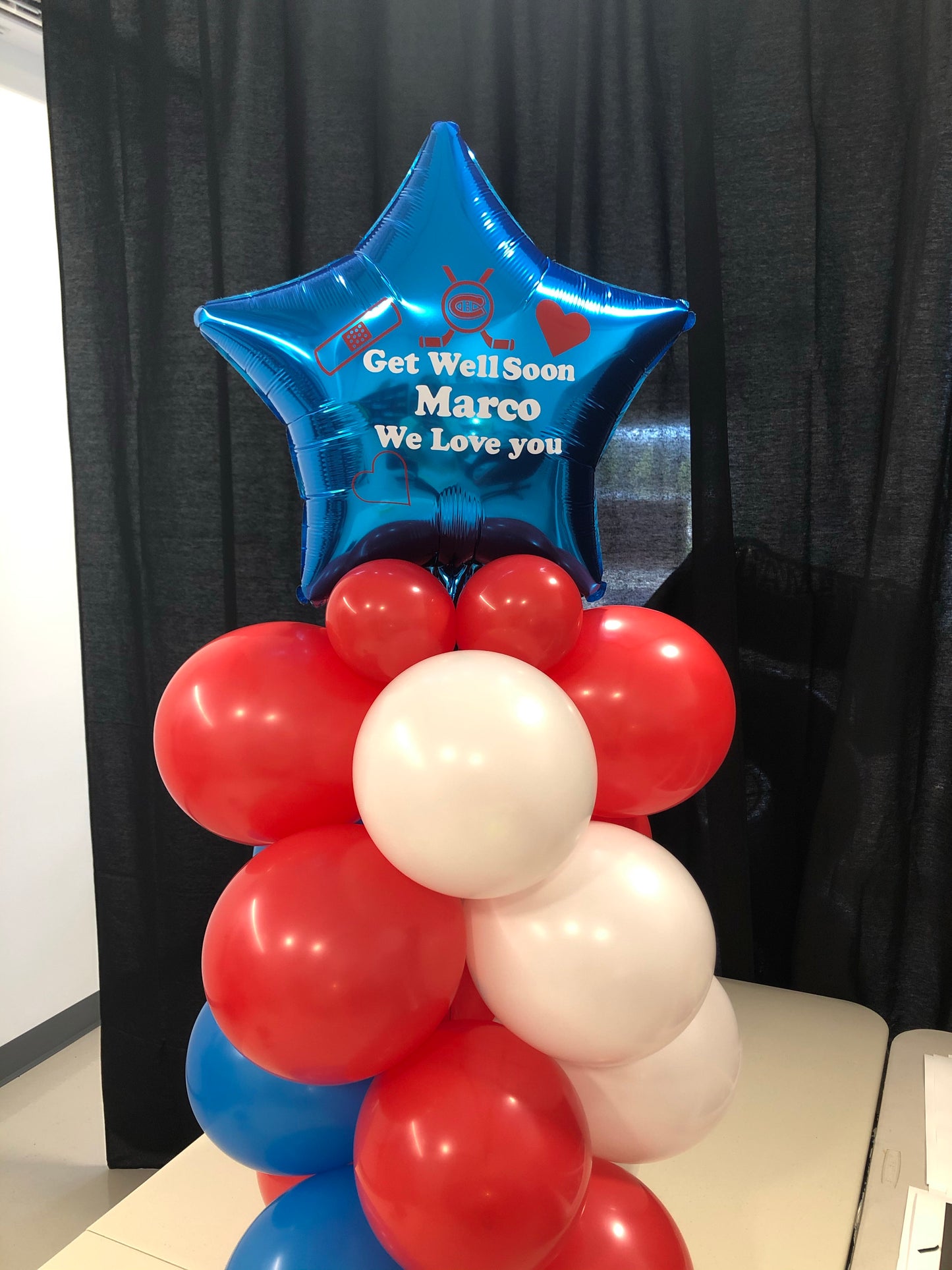 Personalized Balloon Tower Bouquet