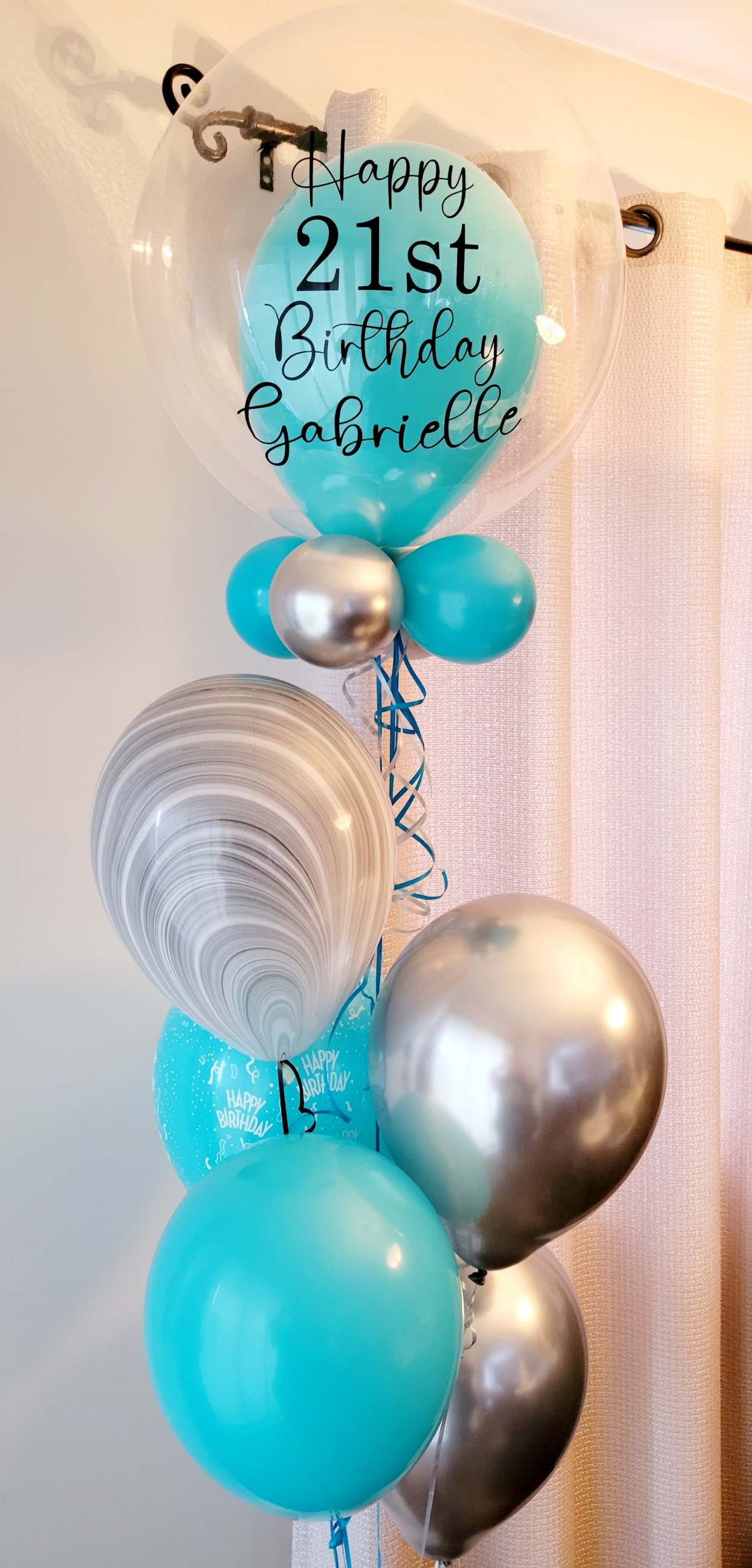 Bouquet de ballons à bulles pour anniversaire